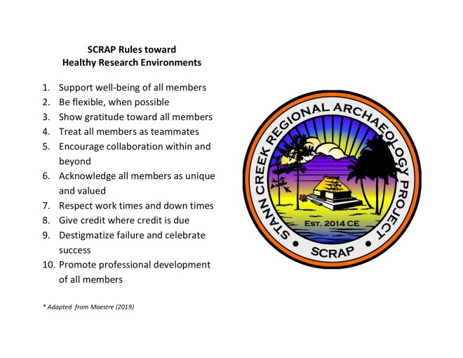 SCRAP Rules Healthy Research Environments
